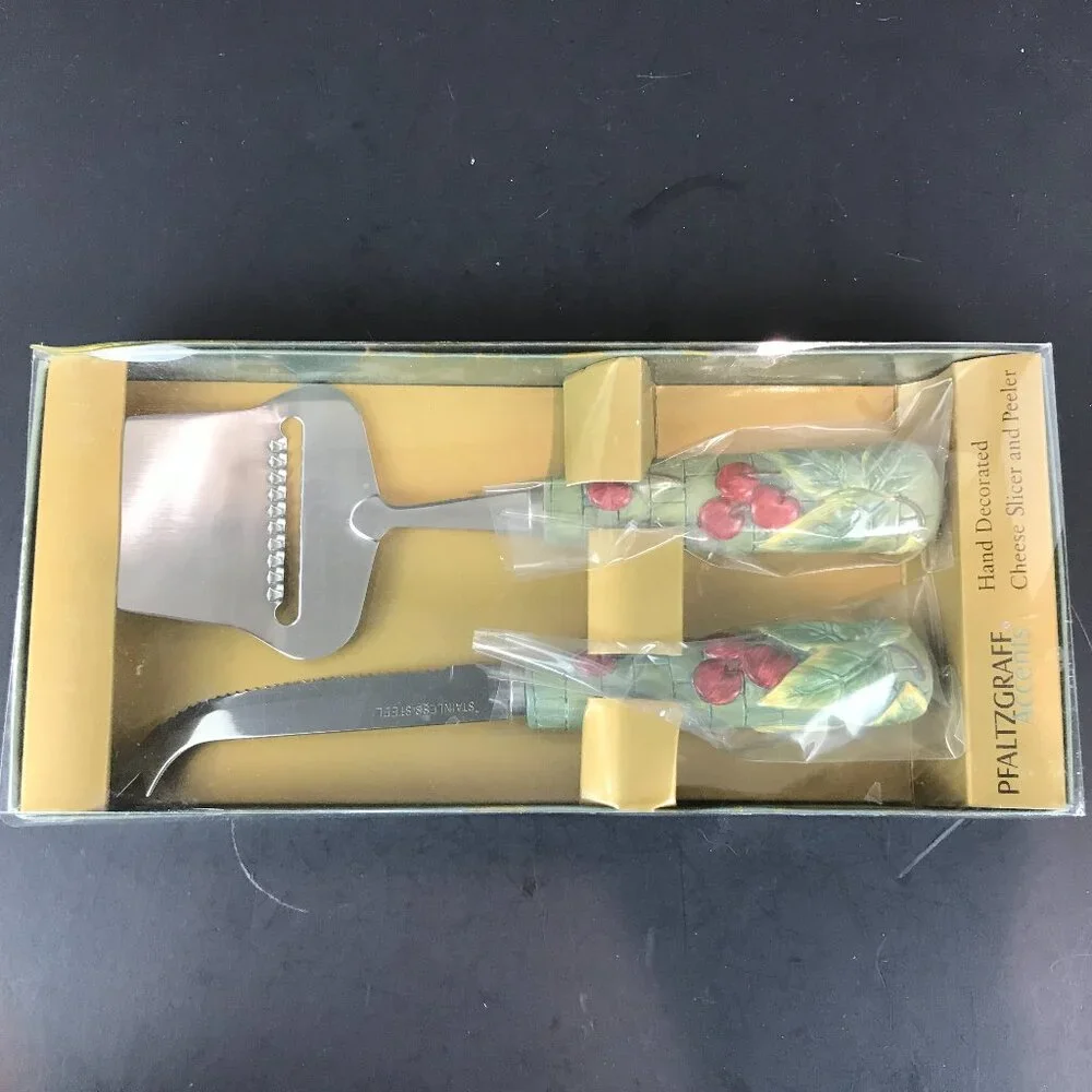 Pfalzgraff Cheese slicer/peeler, 2 pc set, Holiday
